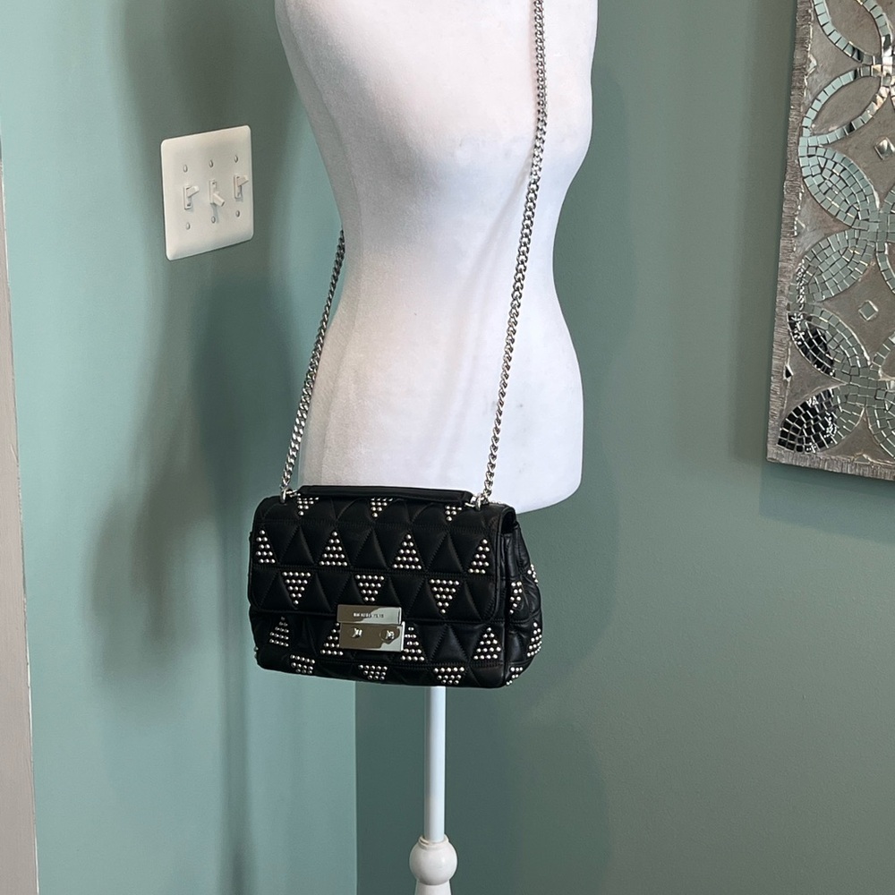 NWT Michael Kors Sloan Leather Chain Shoulder Bag - Picture 3 of 10